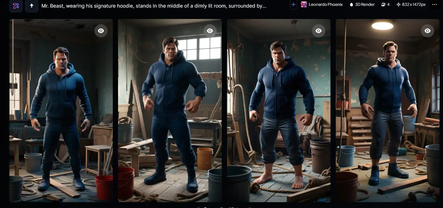 Example of consistent prompt image