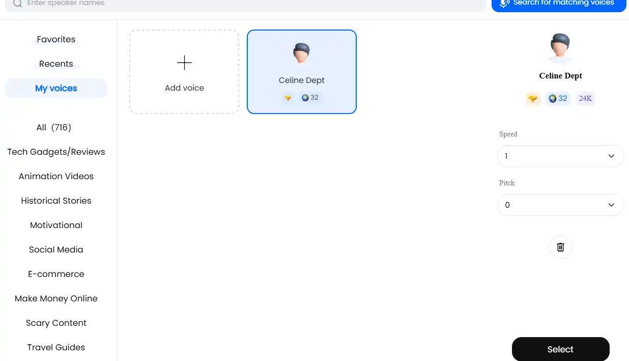 best way to add own voice in ai 