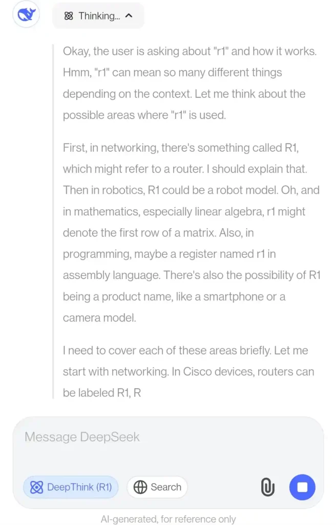 Deepthink r1